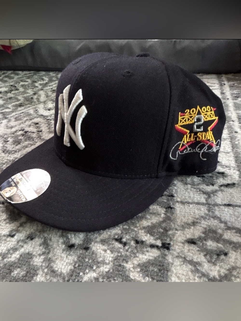 Derek Jeter New York Yankees 2000 all star fitter hat RARE CINTAFE